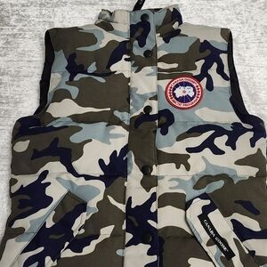 Canada Goose Camouflage Vest with Logo Patch
